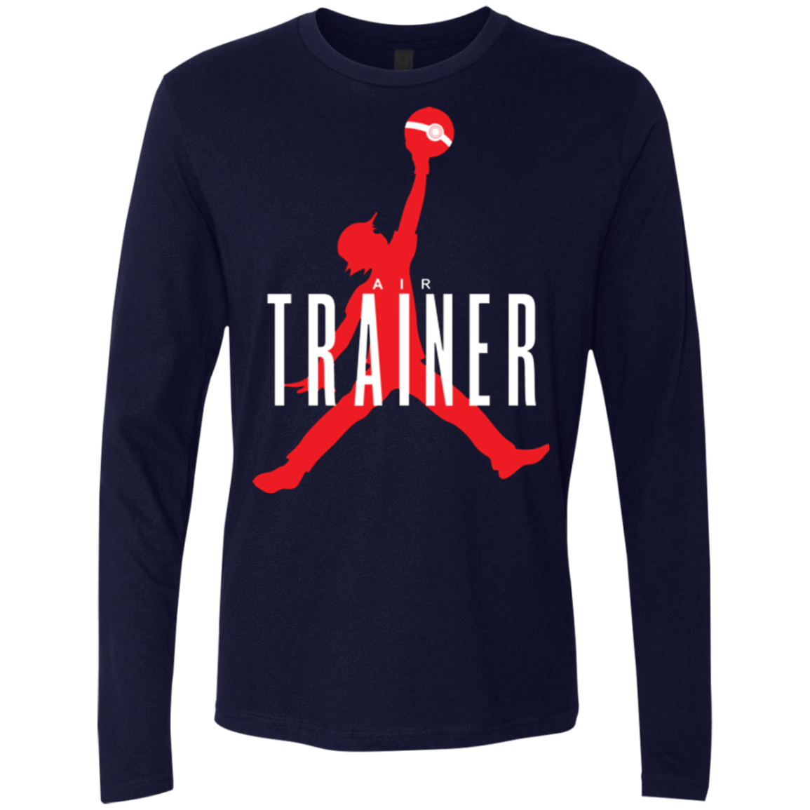 T-Shirts Midnight Navy / Small Air Trainer Men's Premium Long Sleeve
