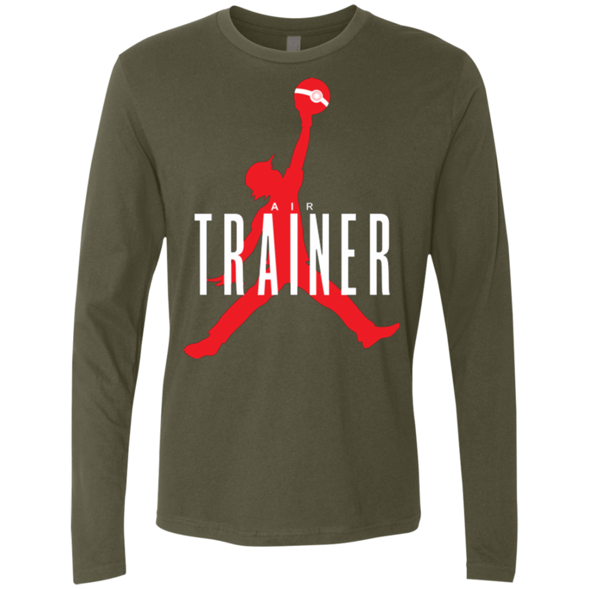 T-Shirts Military Green / Small Air Trainer Men's Premium Long Sleeve