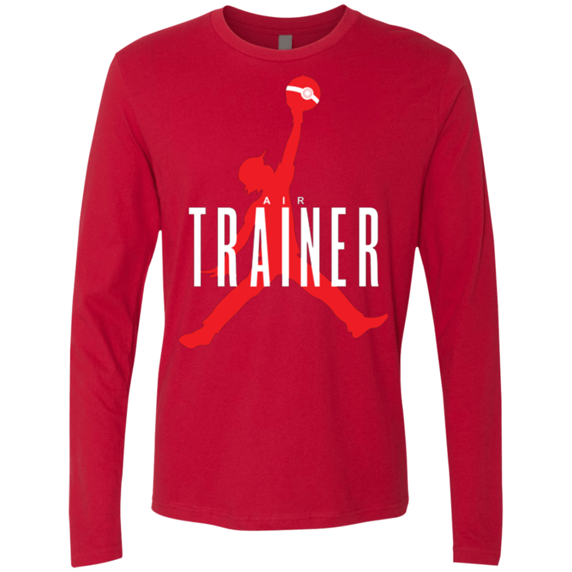 T-Shirts Red / Small Air Trainer Men's Premium Long Sleeve