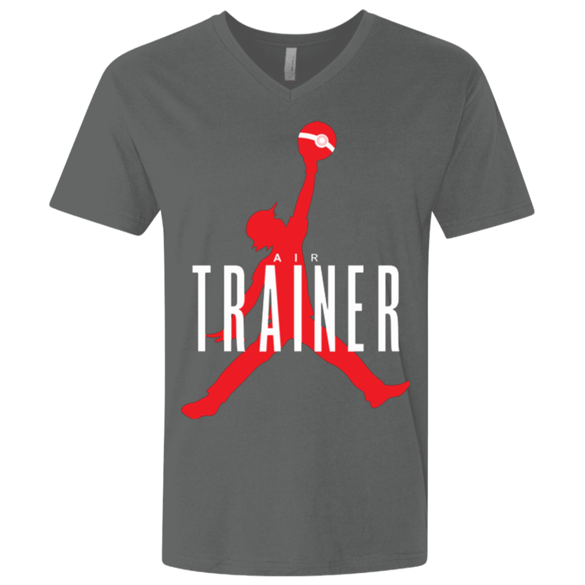 T-Shirts Heavy Metal / X-Small Air Trainer Men's Premium V-Neck