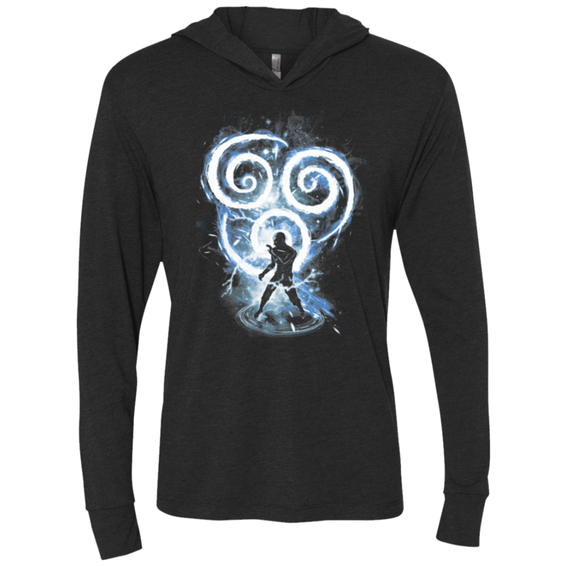 T-Shirts Vintage Black / X-Small Air Tribe Triblend Long Sleeve Hoodie Tee