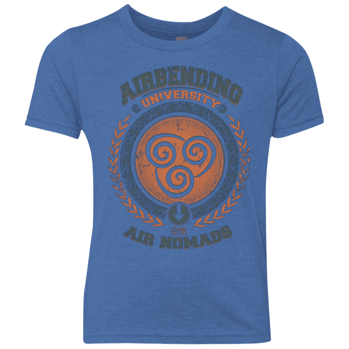 T-Shirts Vintage Royal / YXS Airbending University Youth Triblend T-Shirt