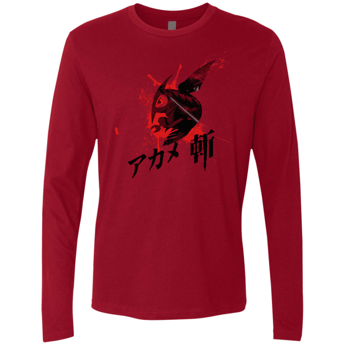 T-Shirts Cardinal / S Akame Men's Premium Long Sleeve