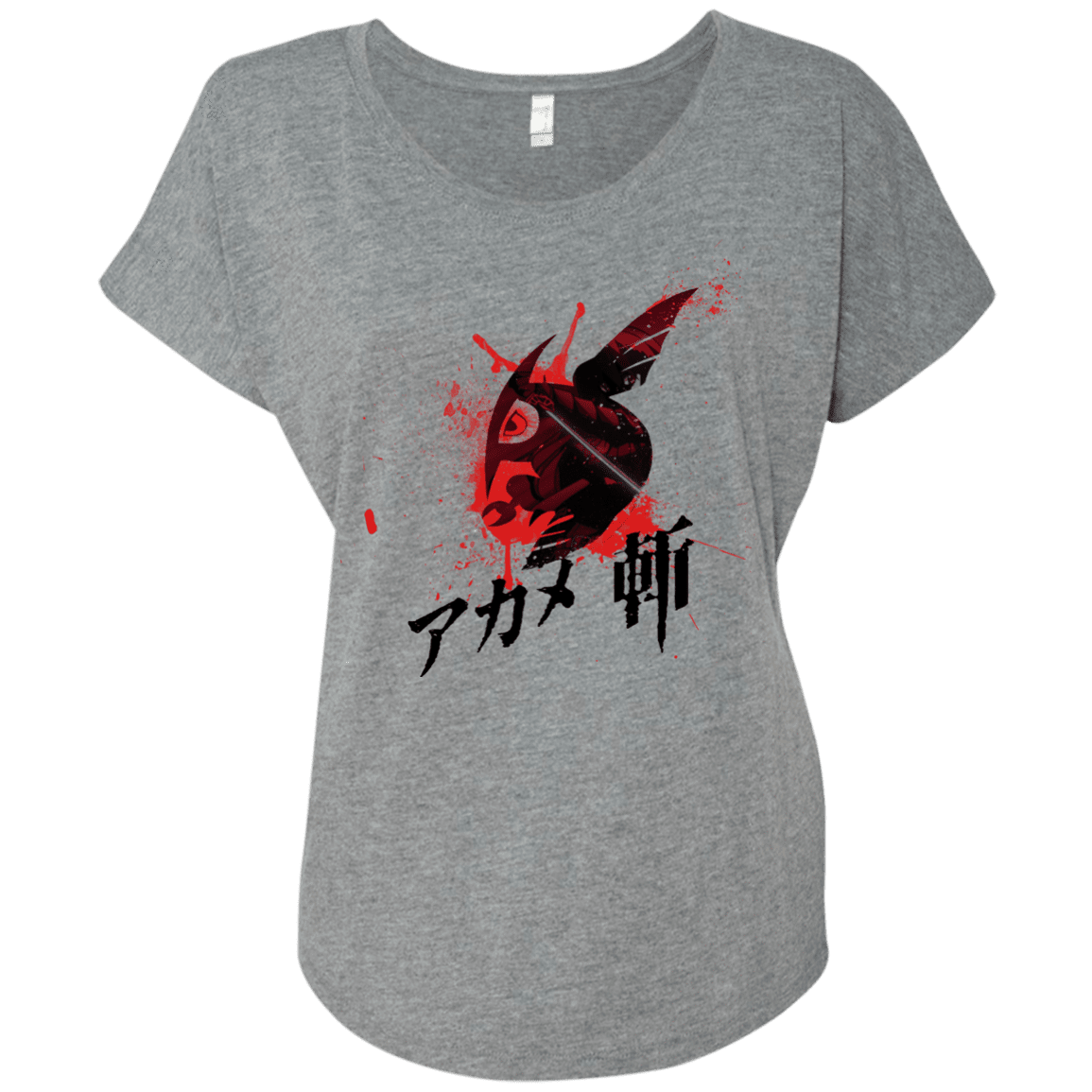 T-Shirts Premium Heather / X-Small Akame Triblend Dolman Sleeve