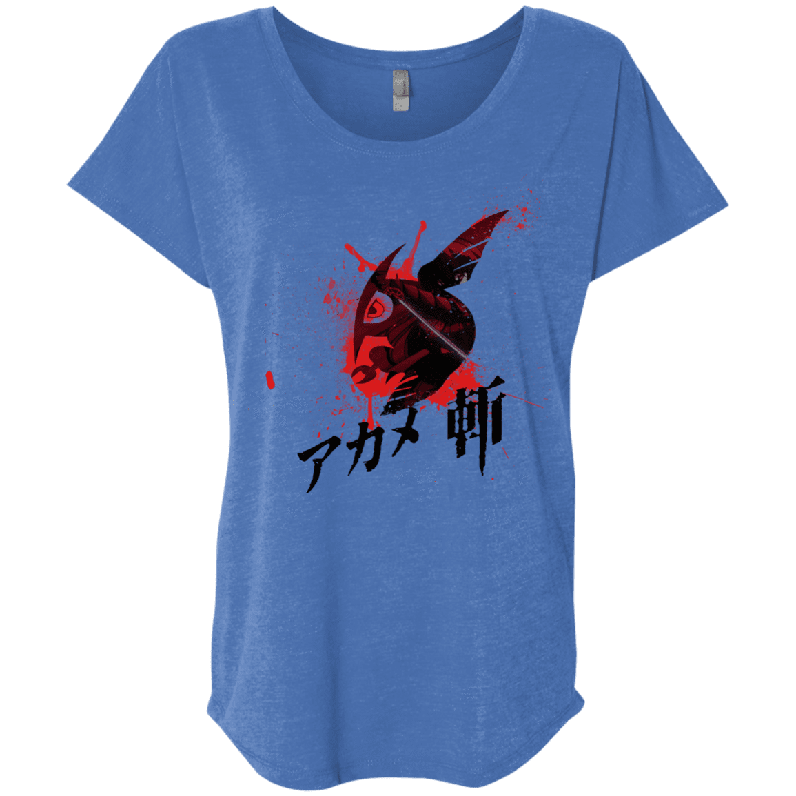 T-Shirts Vintage Royal / X-Small Akame Triblend Dolman Sleeve