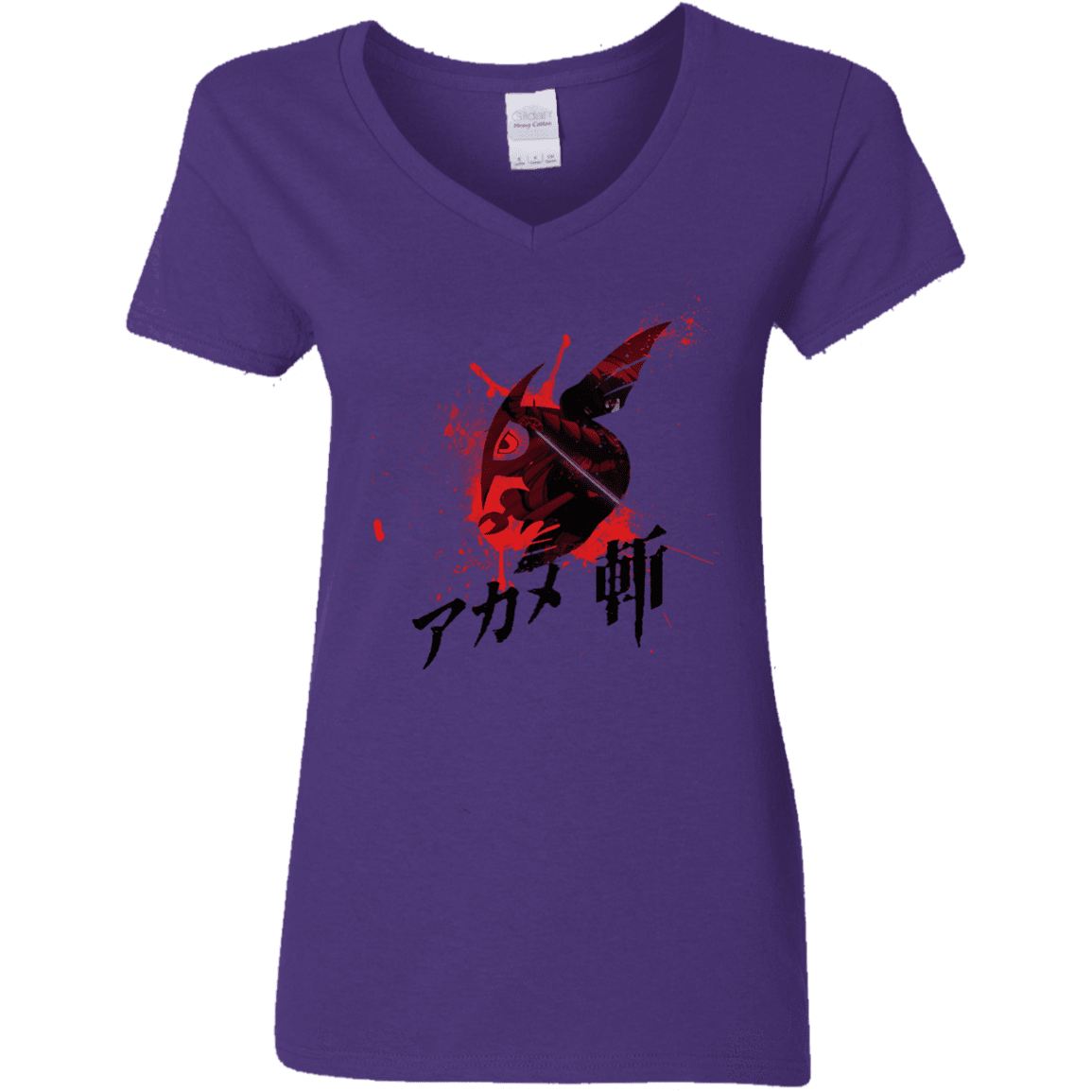 T-Shirts Purple / S Akame Women's V-Neck T-Shirt