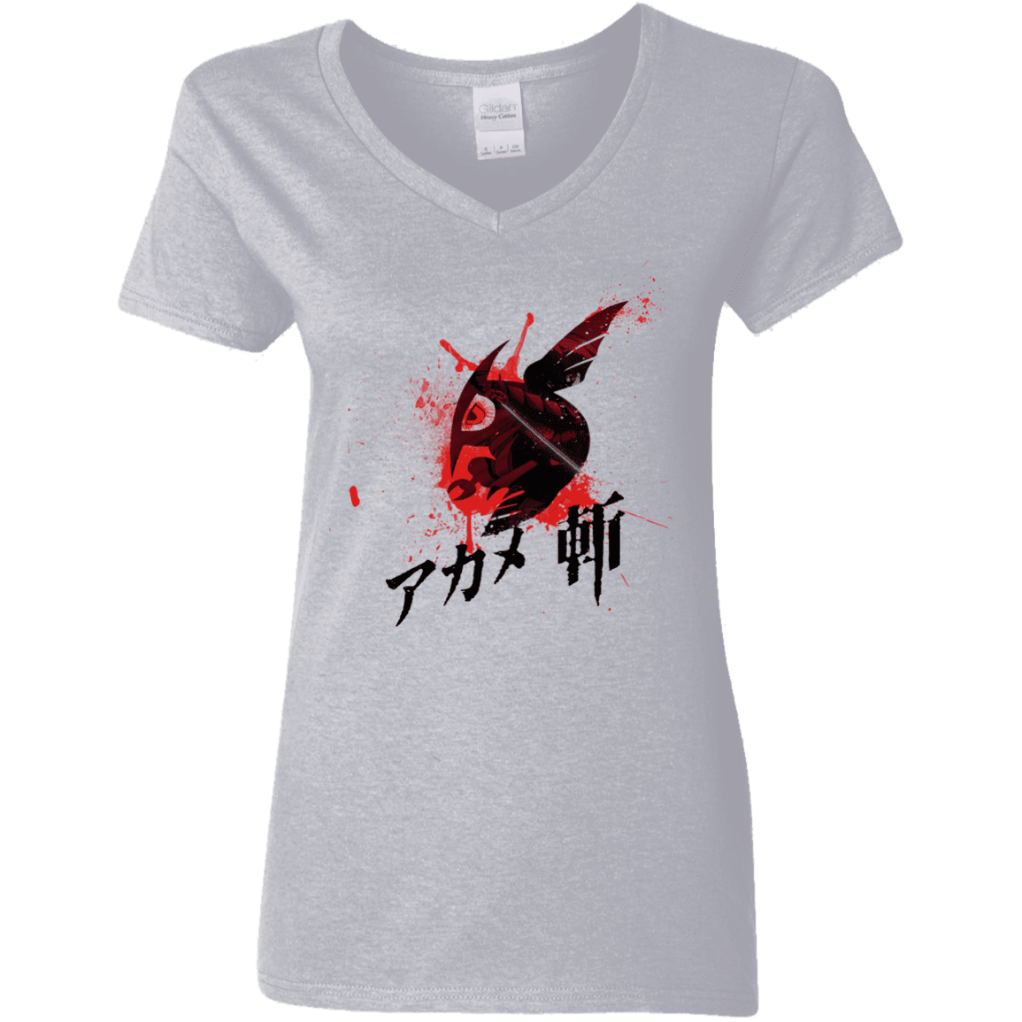 T-Shirts Sport Grey / S Akame Women's V-Neck T-Shirt