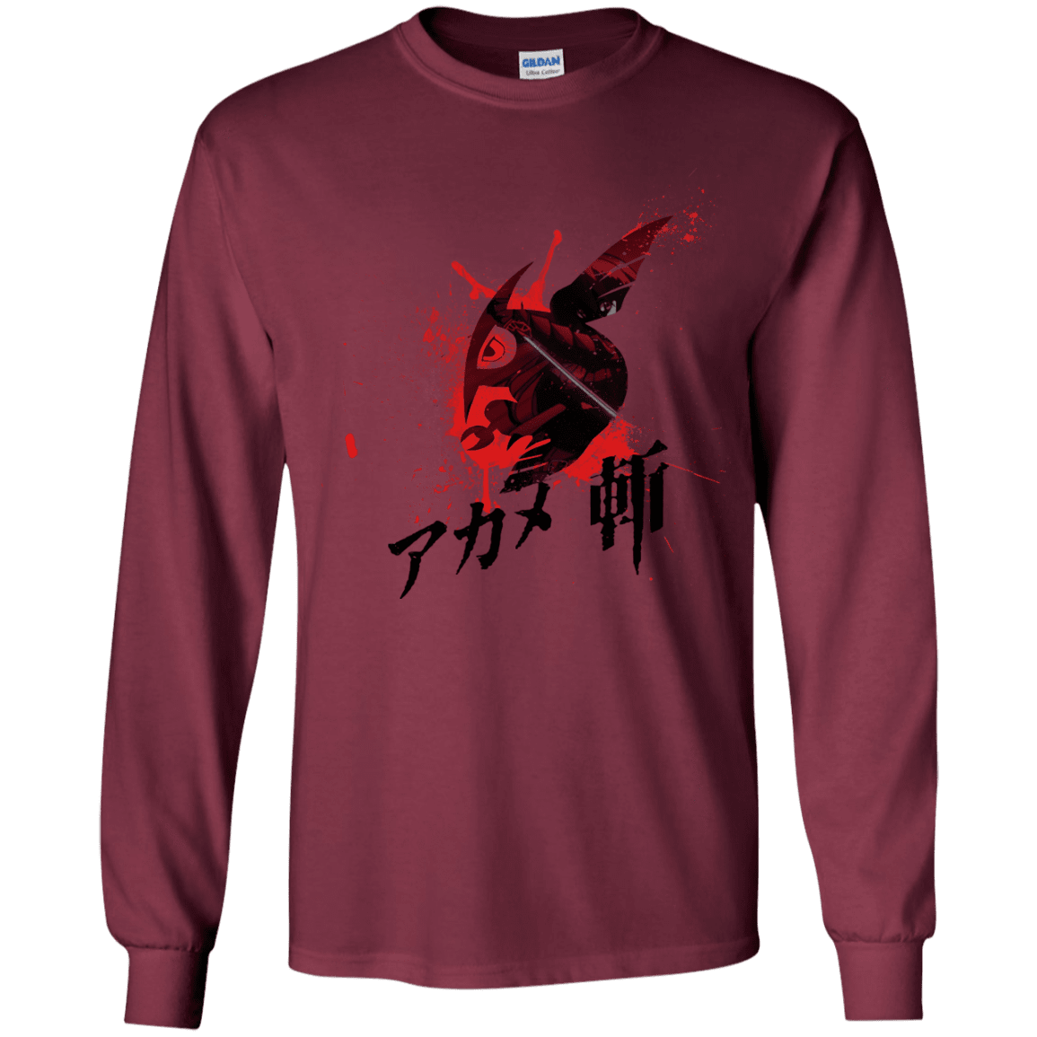 T-Shirts Maroon / YS Akame Youth Long Sleeve T-Shirt