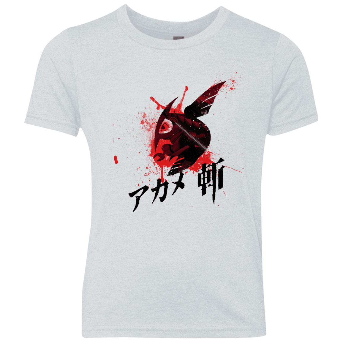 T-Shirts Heather White / YXS Akame Youth Triblend T-Shirt