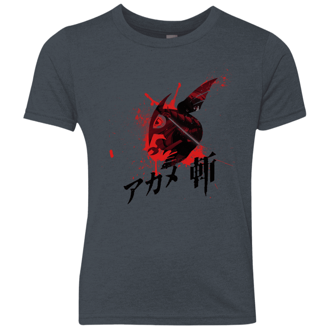 T-Shirts Vintage Navy / YXS Akame Youth Triblend T-Shirt