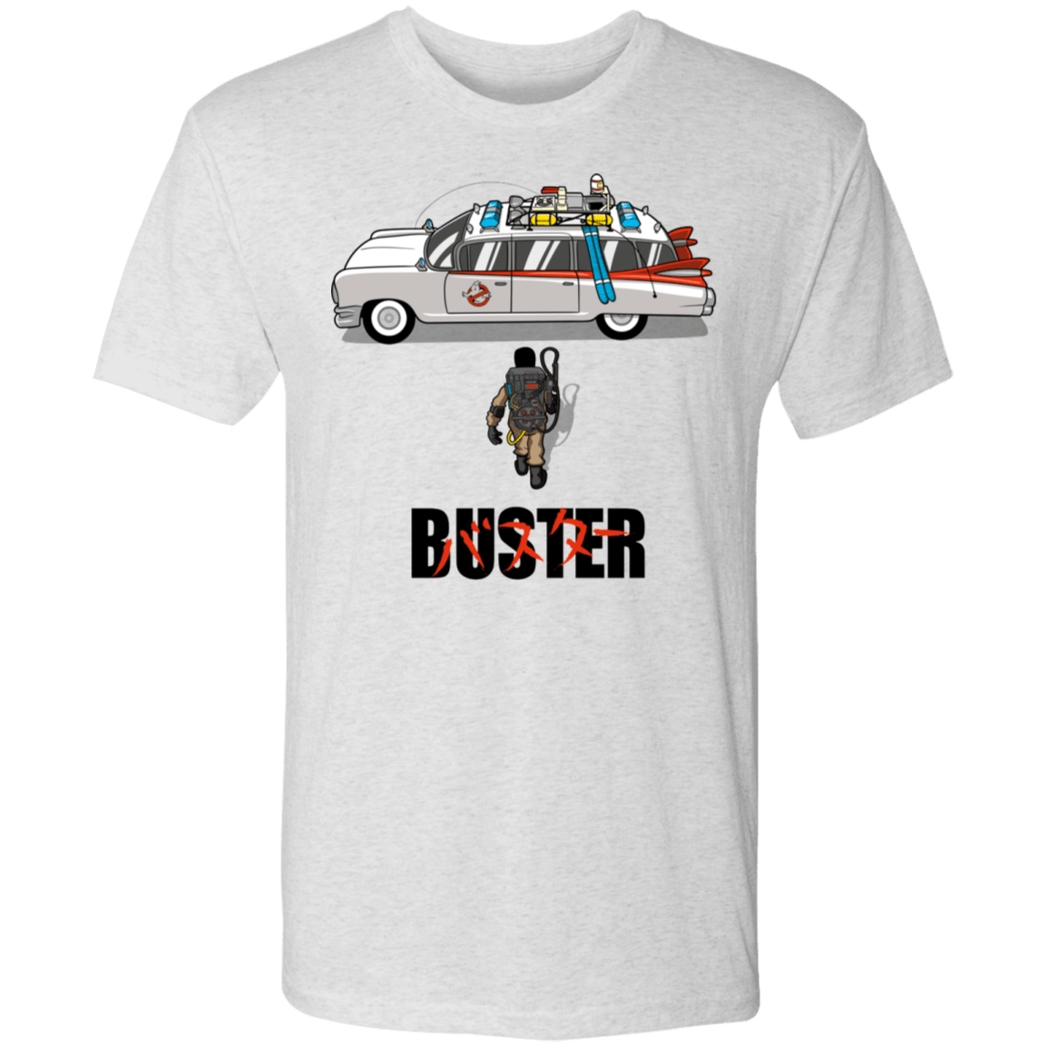 T-Shirts Heather White / S Akira Buster Men's Triblend T-Shirt