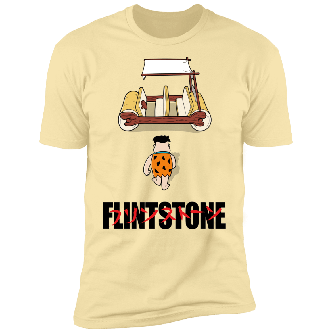 T-Shirts Banana Cream / S Akira Flintstone Men's Premium T-Shirt