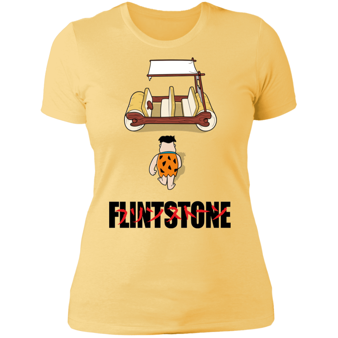 T-Shirts Banana Cream/ / S Akira Flintstone Women's Premium T-Shirt
