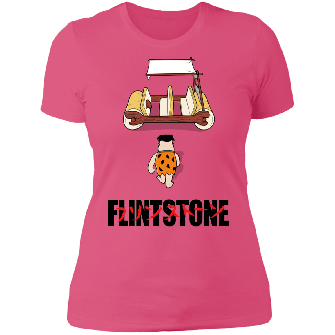 T-Shirts Hot Pink / S Akira Flintstone Women's Premium T-Shirt