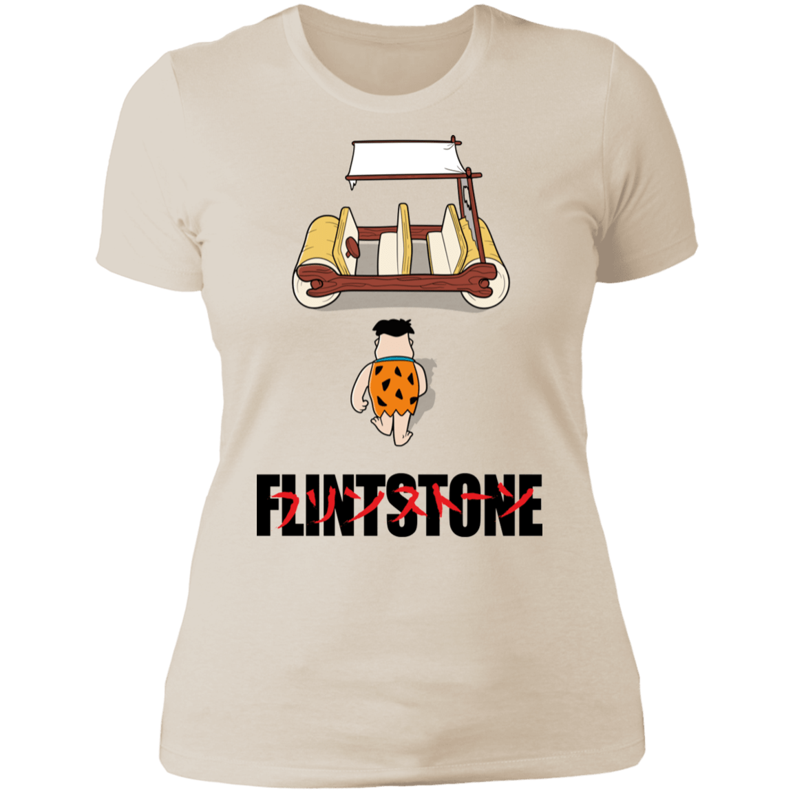 T-Shirts Ivory/ / S Akira Flintstone Women's Premium T-Shirt