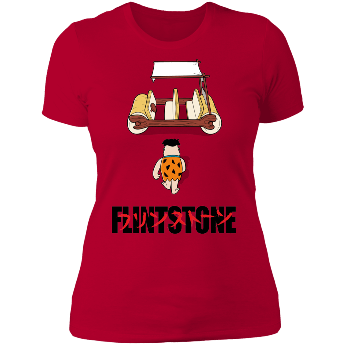 T-Shirts Red / S Akira Flintstone Women's Premium T-Shirt