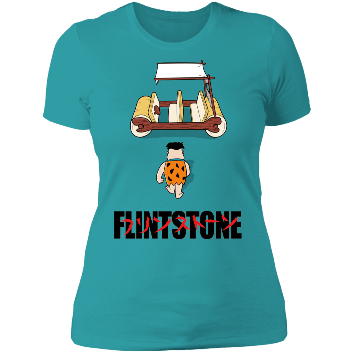T-Shirts Tahiti Blue / S Akira Flintstone Women's Premium T-Shirt