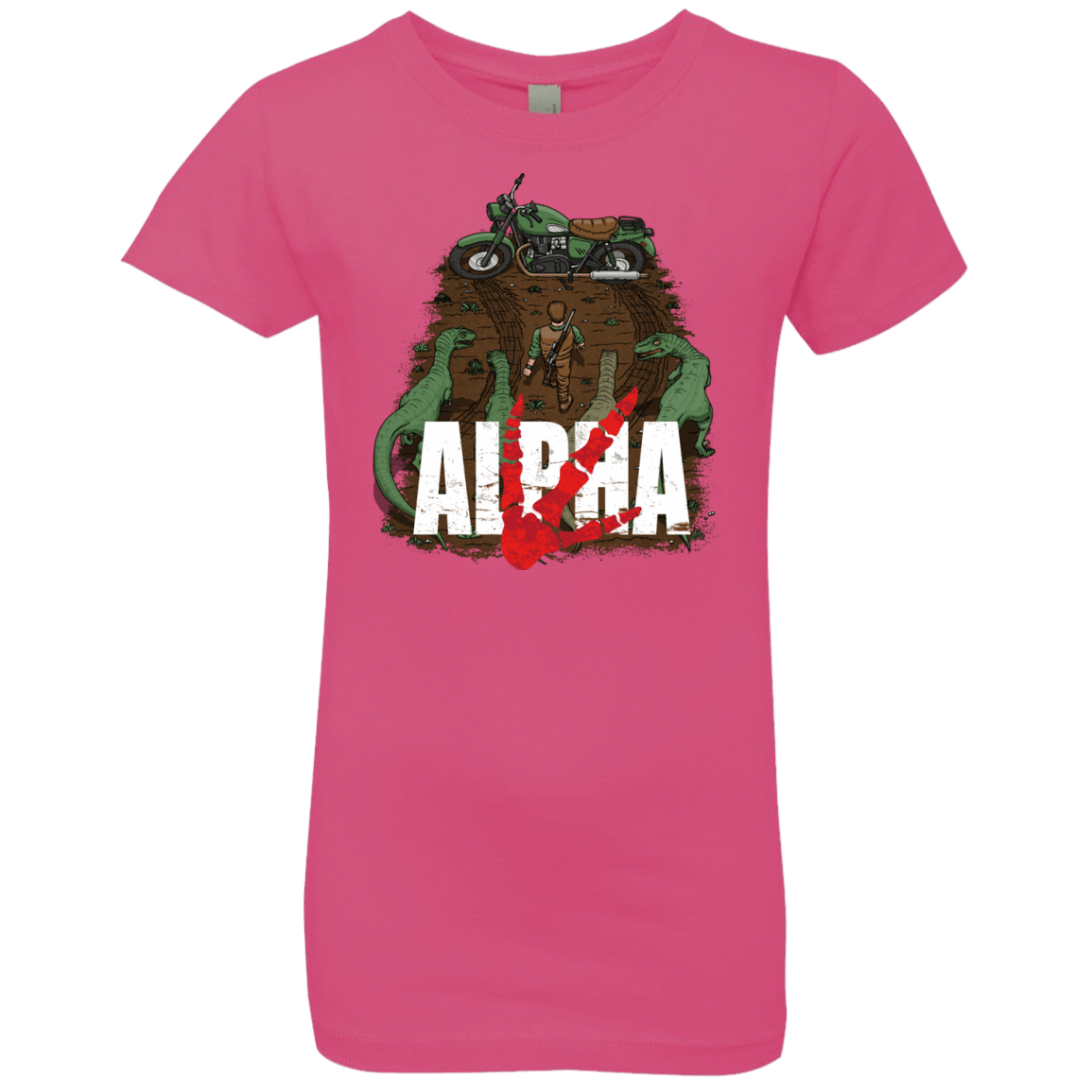 T-Shirts Hot Pink / YXS Akira Park Girls Premium T-Shirt