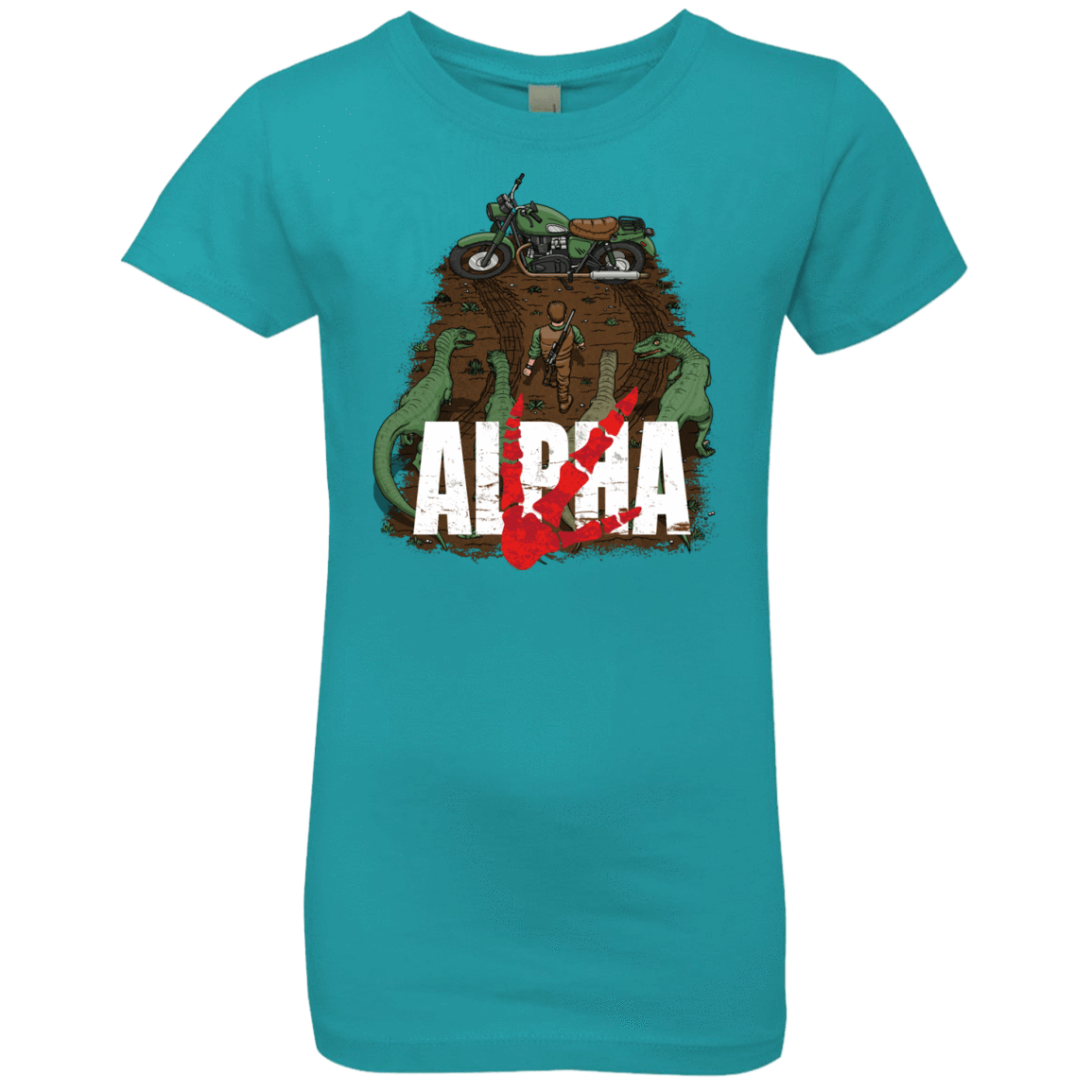 T-Shirts Tahiti Blue / YXS Akira Park Girls Premium T-Shirt