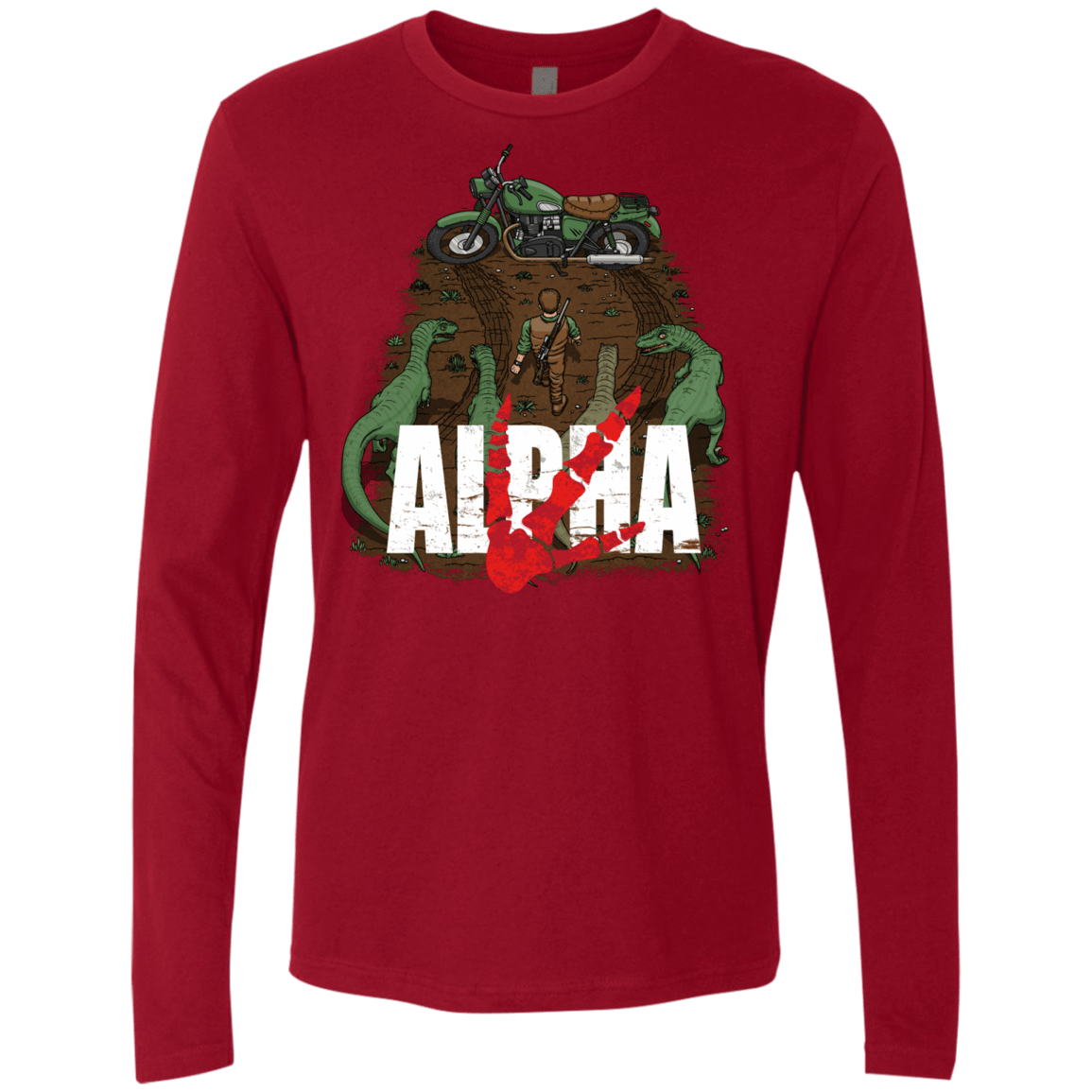 T-Shirts Cardinal / Small Akira Park Men's Premium Long Sleeve