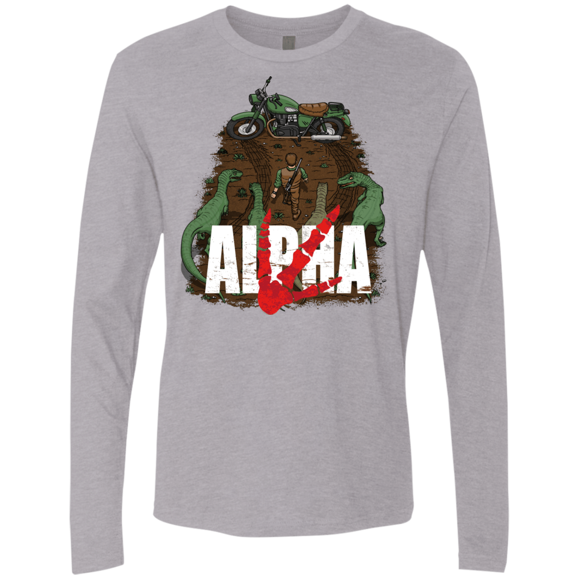 T-Shirts Heather Grey / Small Akira Park Men's Premium Long Sleeve