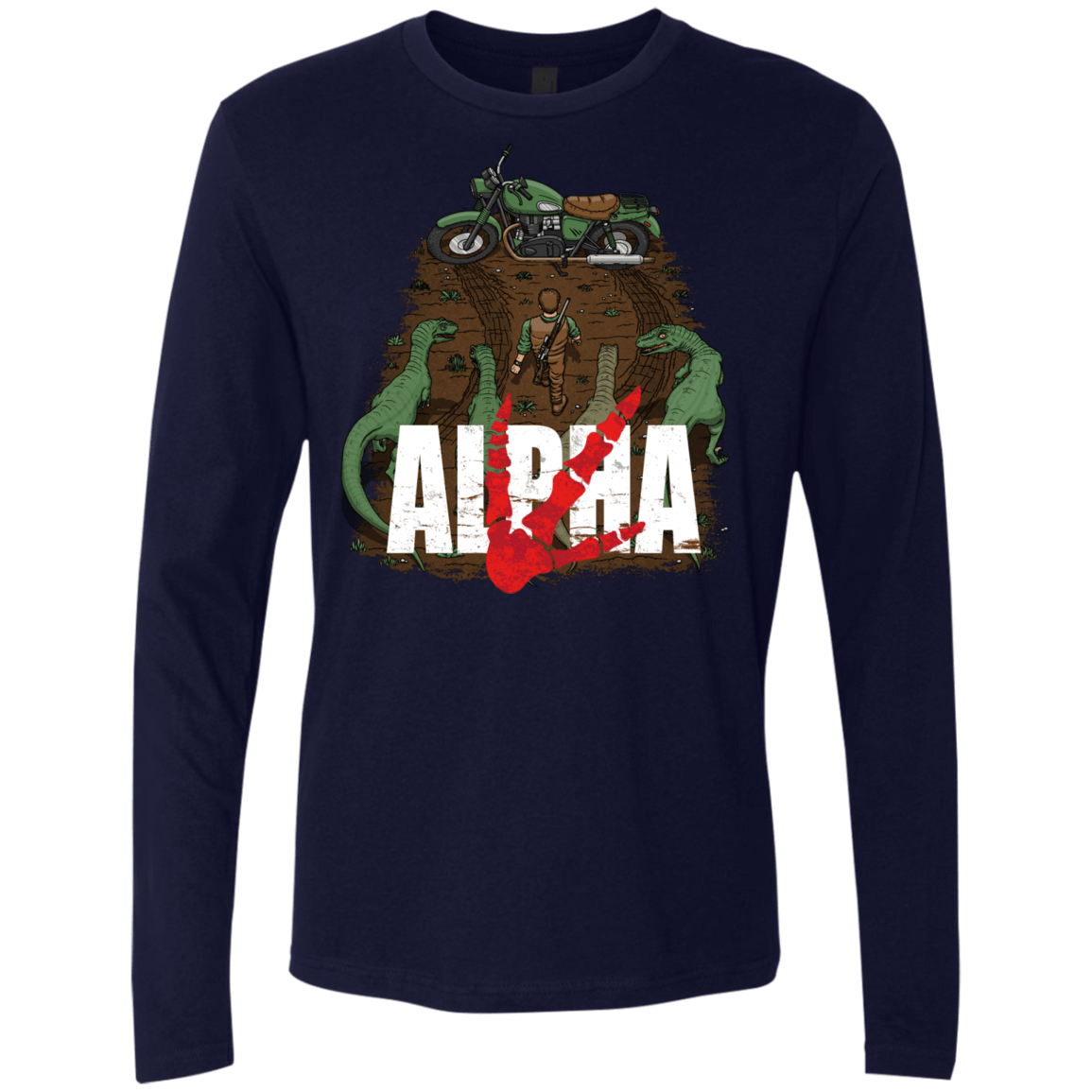 T-Shirts Midnight Navy / Small Akira Park Men's Premium Long Sleeve