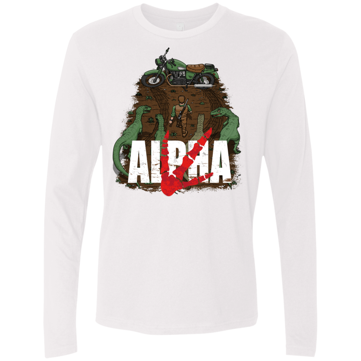 T-Shirts White / Small Akira Park Men's Premium Long Sleeve