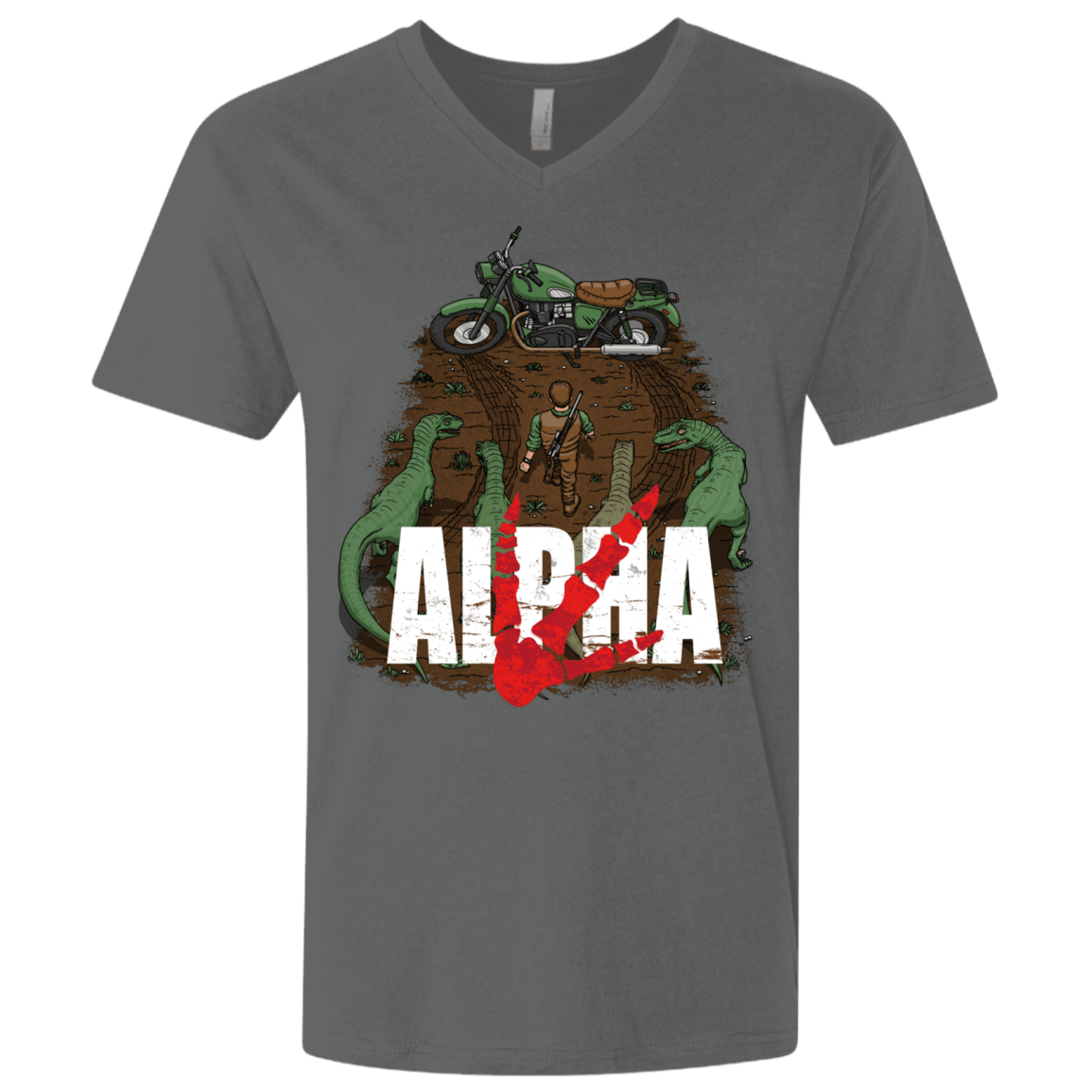 T-Shirts Heavy Metal / X-Small Akira Park Men's Premium V-Neck