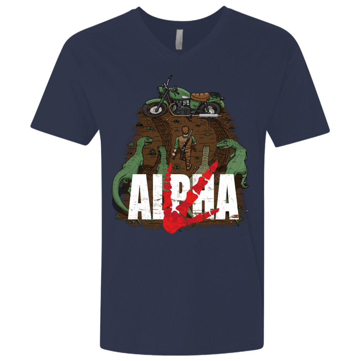 T-Shirts Midnight Navy / X-Small Akira Park Men's Premium V-Neck