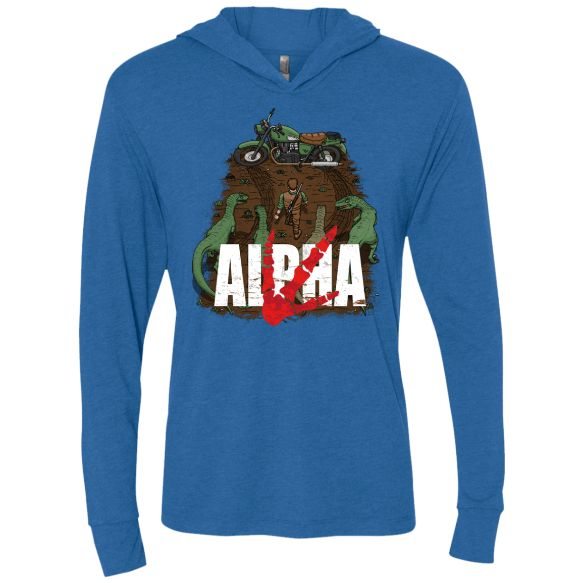 T-Shirts Vintage Royal / X-Small Akira Park Triblend Long Sleeve Hoodie Tee