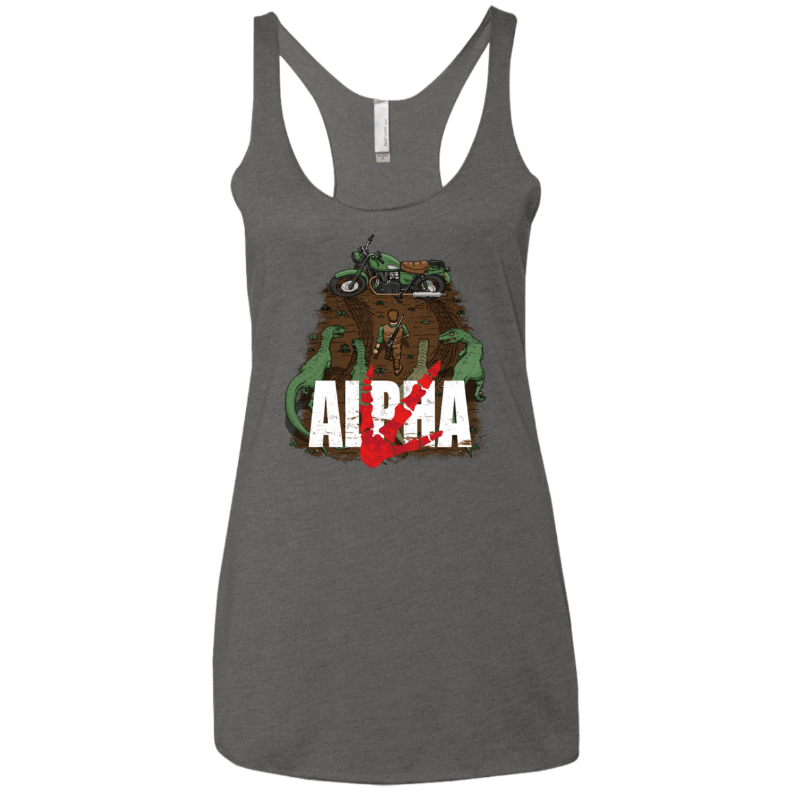 T-Shirts Premium Heather / X-Small Akira Park Women's Triblend Racerback Tank