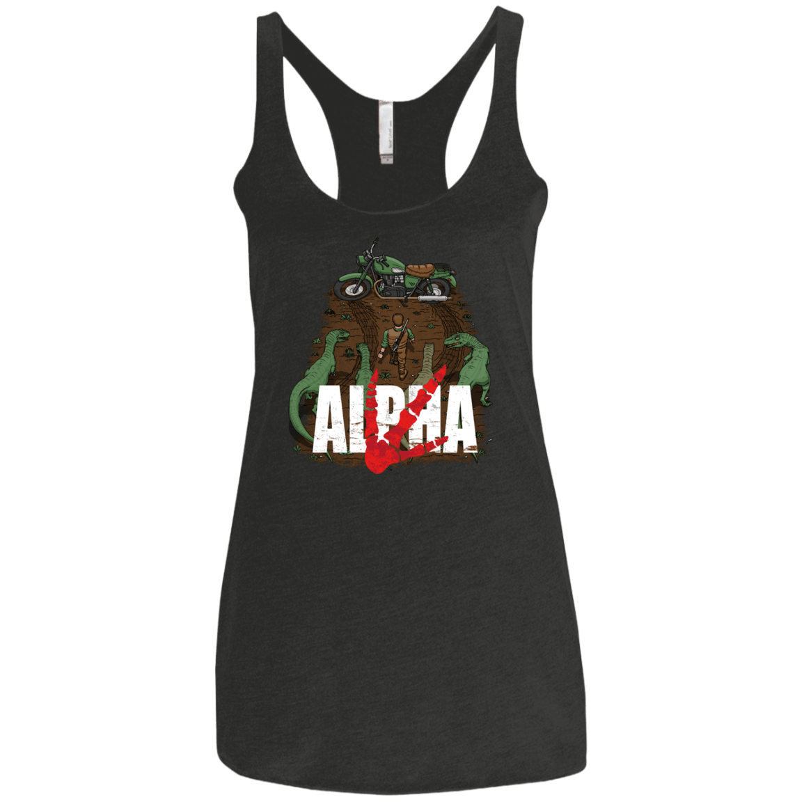 T-Shirts Vintage Black / X-Small Akira Park Women's Triblend Racerback Tank