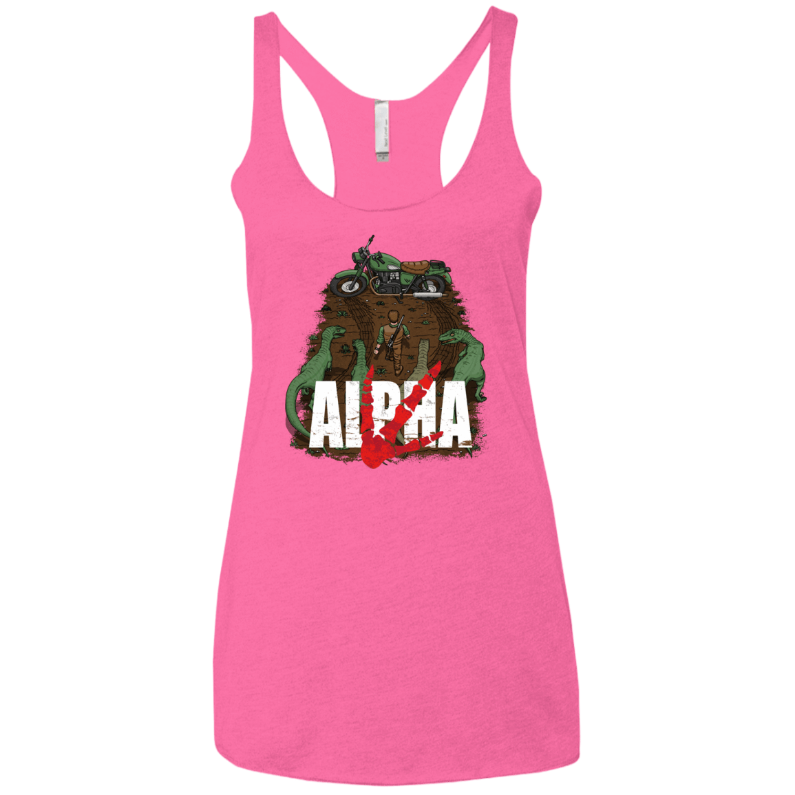 T-Shirts Vintage Pink / X-Small Akira Park Women's Triblend Racerback Tank