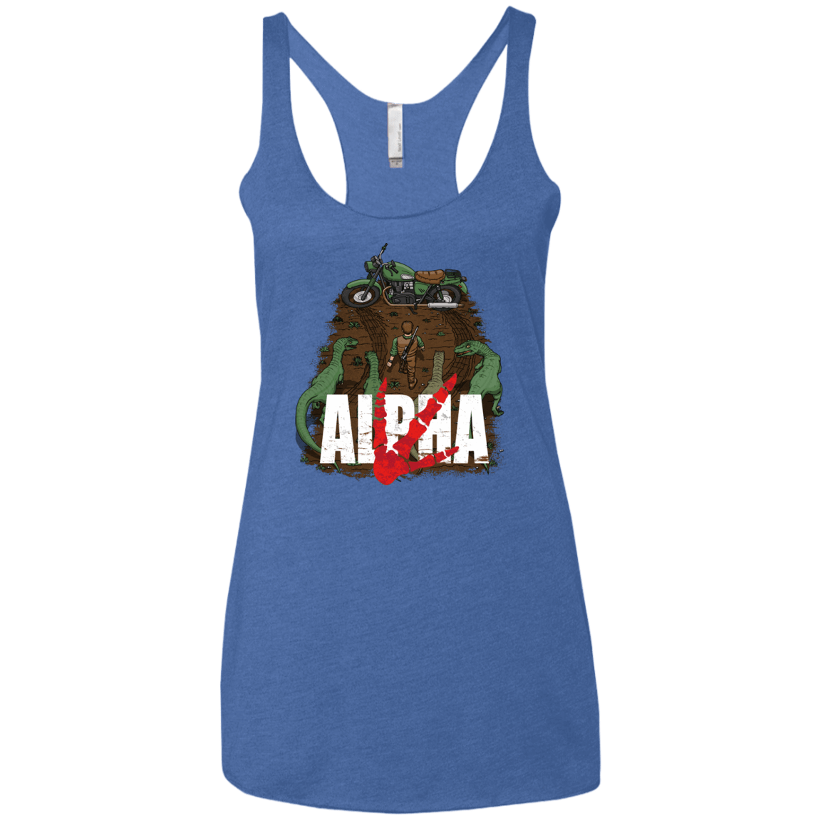T-Shirts Vintage Royal / X-Small Akira Park Women's Triblend Racerback Tank