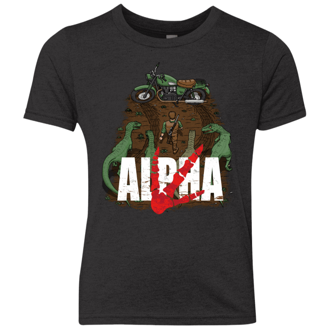 T-Shirts Vintage Black / YXS Akira Park Youth Triblend T-Shirt