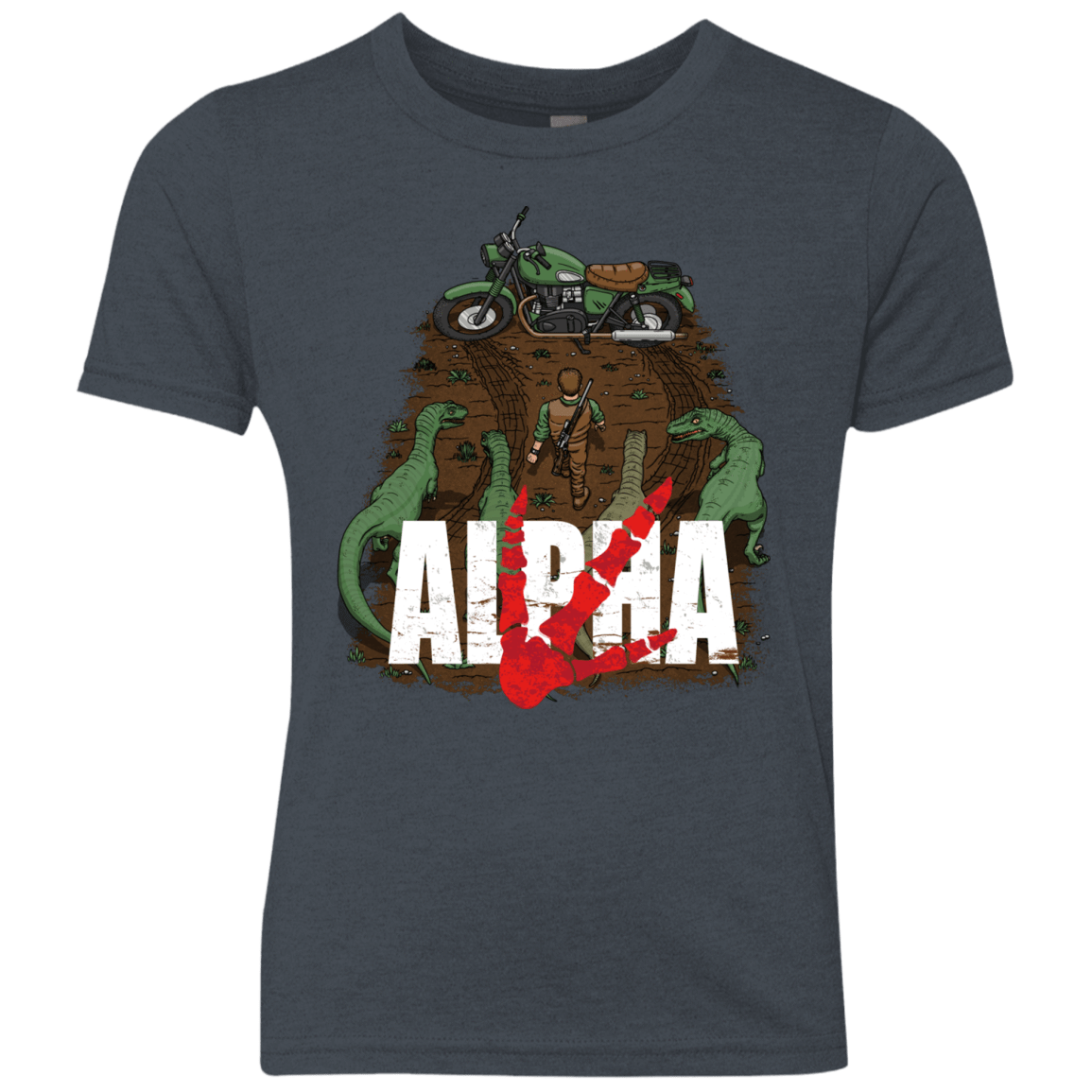 T-Shirts Vintage Navy / YXS Akira Park Youth Triblend T-Shirt