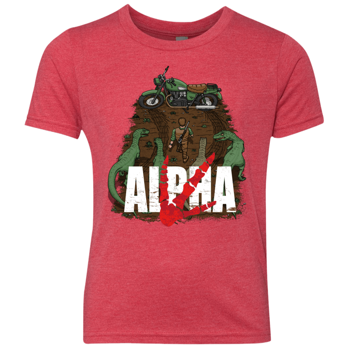 T-Shirts Vintage Red / YXS Akira Park Youth Triblend T-Shirt