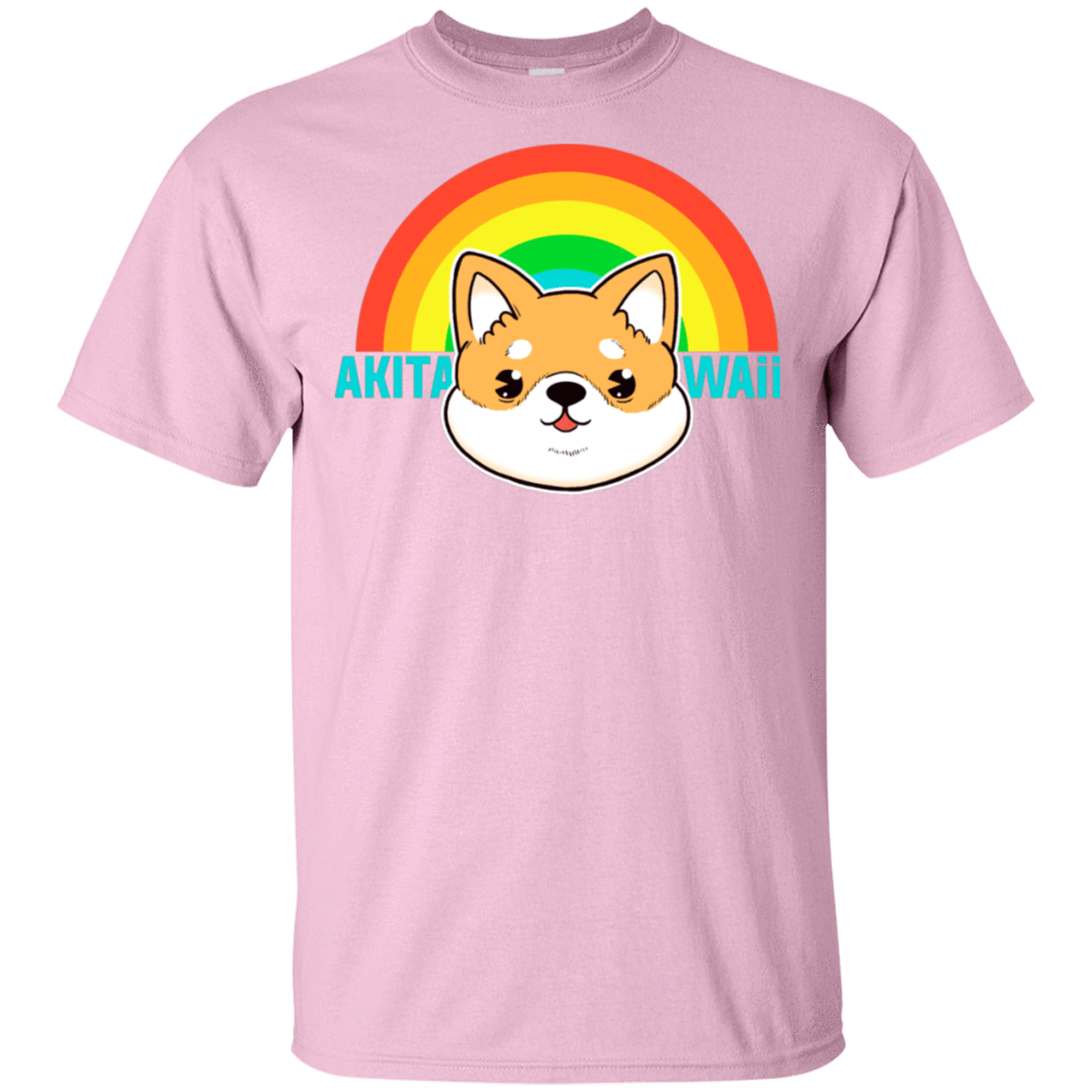 T-Shirts Light Pink / S Akita Kawaii T-Shirt