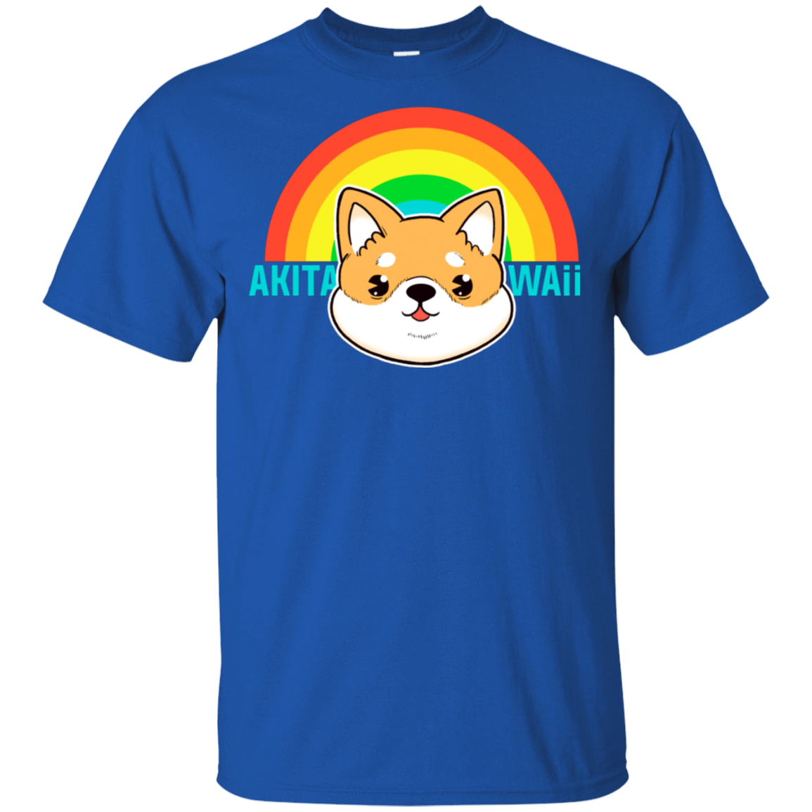 T-Shirts Royal / S Akita Kawaii T-Shirt