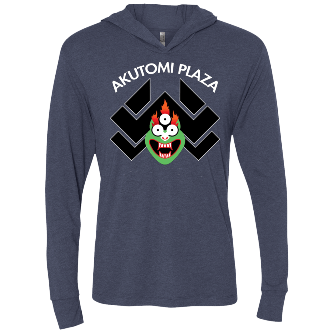 T-Shirts Vintage Navy / X-Small Akutomi Plaza Triblend Long Sleeve Hoodie Tee