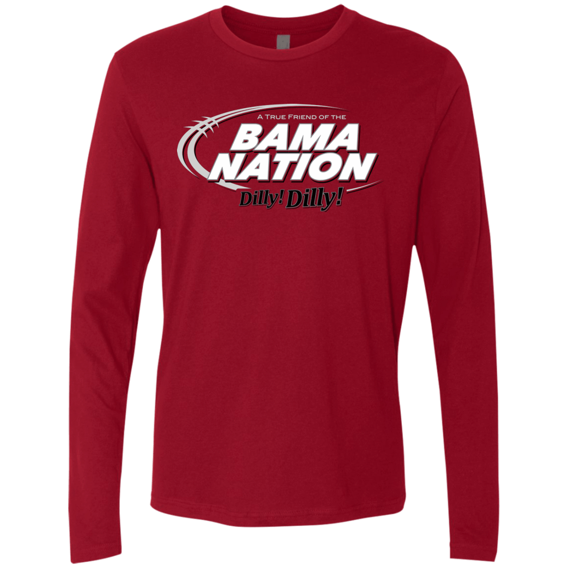 T-Shirts Cardinal / Small Alabama Dilly Dilly Men's Premium Long Sleeve