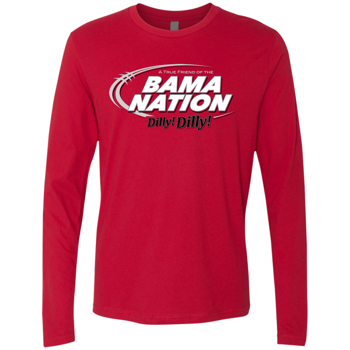 T-Shirts Red / Small Alabama Dilly Dilly Men's Premium Long Sleeve
