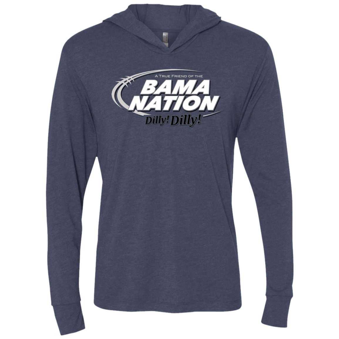 T-Shirts Vintage Navy / X-Small Alabama Dilly Dilly Triblend Long Sleeve Hoodie Tee