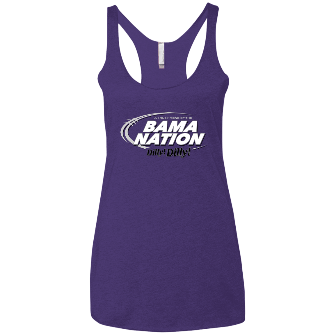 T-Shirts Purple / X-Small Alabama Dilly Dilly Women's Triblend Racerback Tank