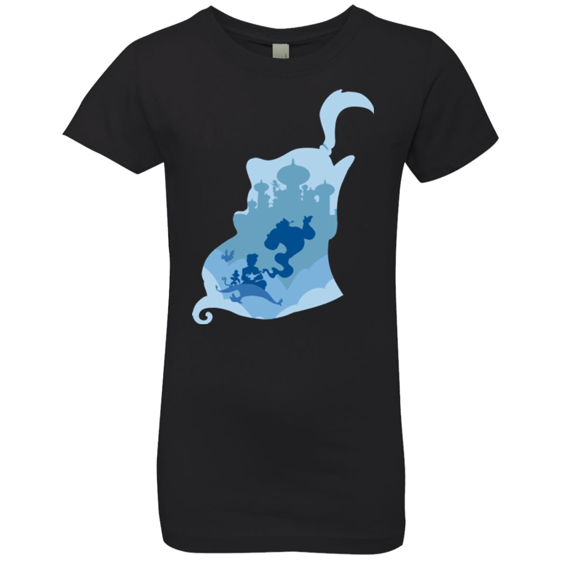 T-Shirts Black / YXS Aladdin Portrait-pop Girls Premium T-Shirt