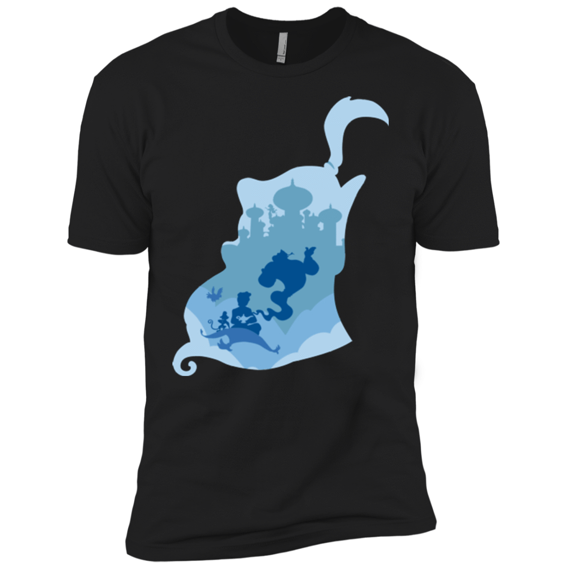 T-Shirts Black / X-Small Aladdin Portrait-pop Men's Premium T-Shirt