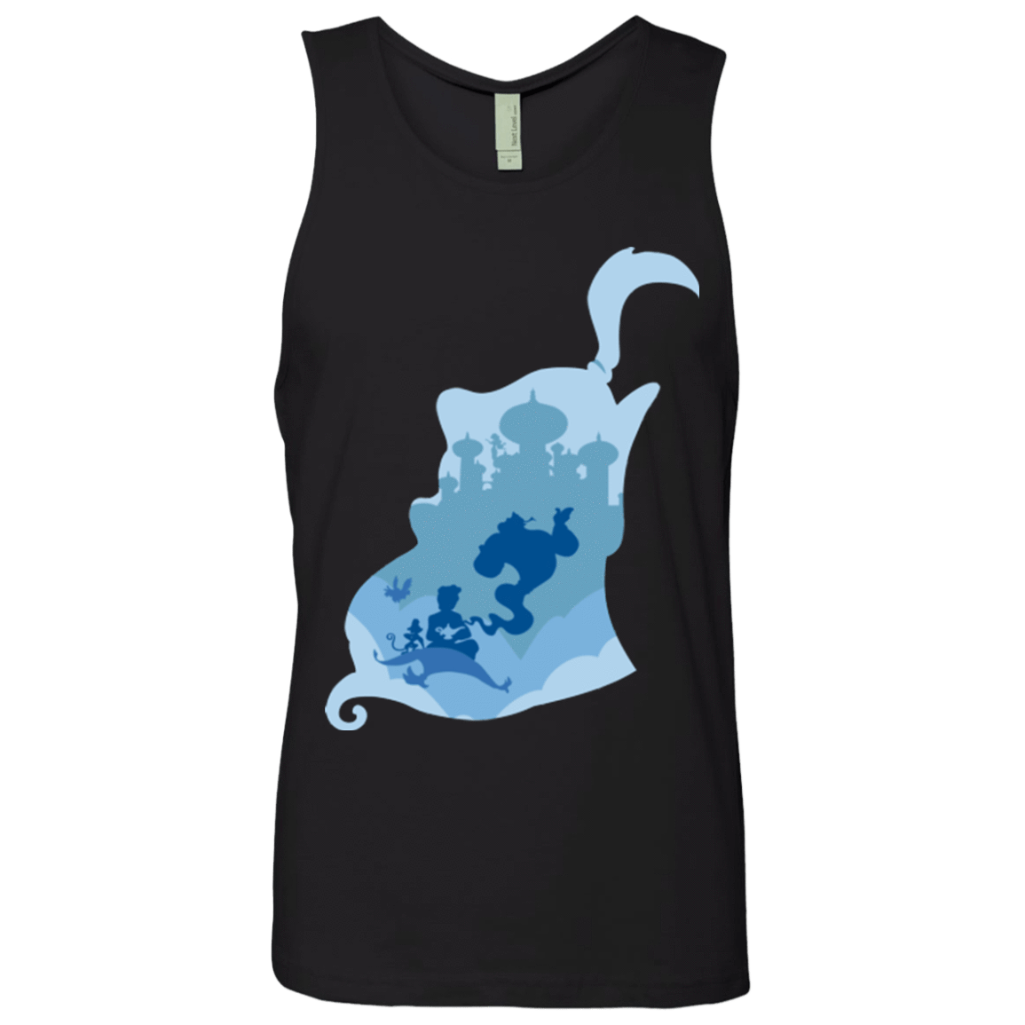 T-Shirts Black / Small Aladdin Portrait-pop Men's Premium Tank Top