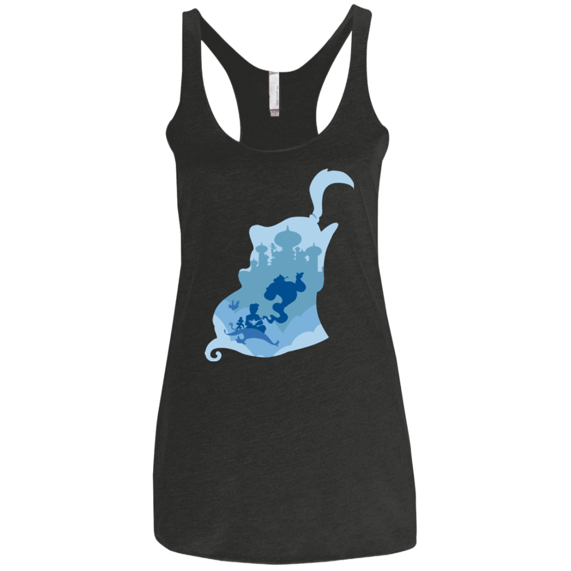 T-Shirts Vintage Black / X-Small Aladdin Portrait-pop Women's Triblend Racerback Tank