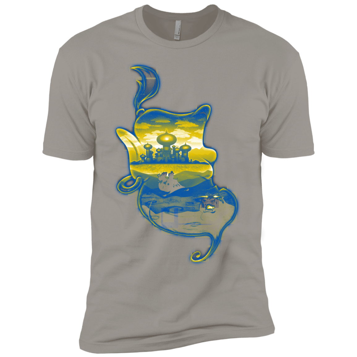 T-Shirts Light Grey / YXS Aladdin Silhouette Boys Premium T-Shirt