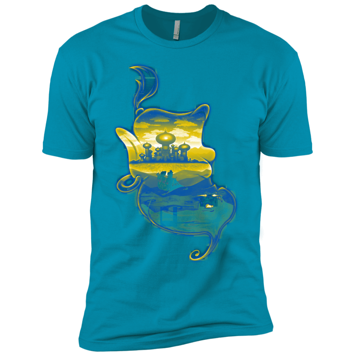T-Shirts Turquoise / YXS Aladdin Silhouette Boys Premium T-Shirt